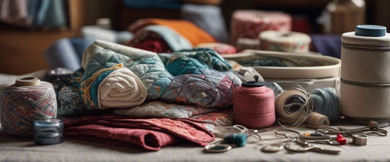 Display of quilting accessories